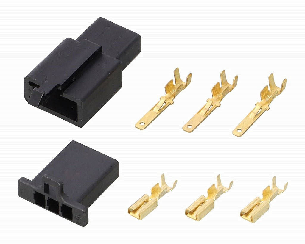 コネクターセット ブラック 110型/3極(オス/メス) 汎用