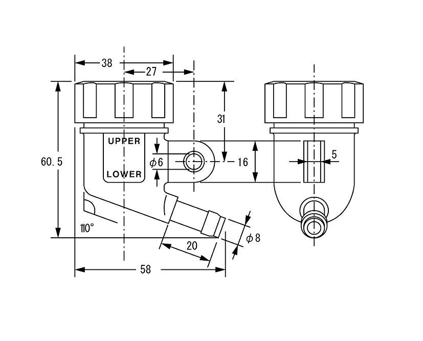 Master cylinder cup