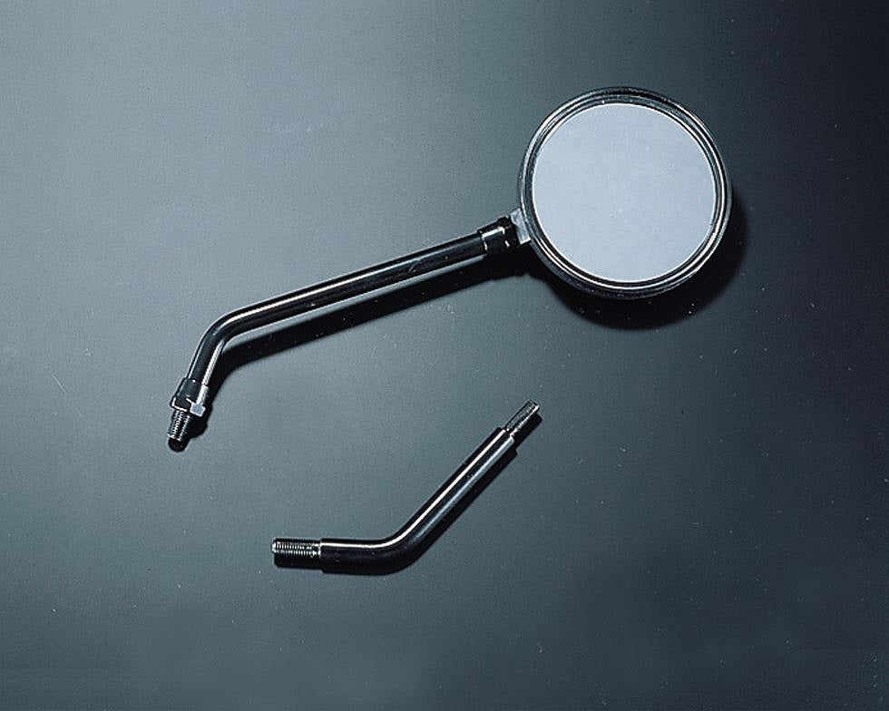 Z-2 Mirror, Regular Thread/10mm, Black, φ110, 1 pc, Universal