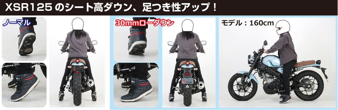 ローダウンパック ブラック XSR125