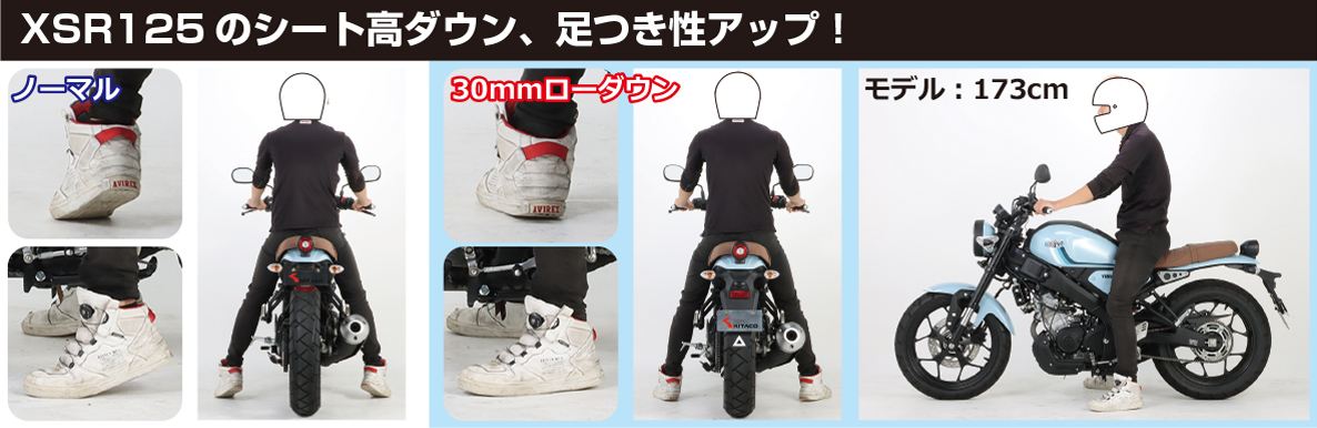 ローダウンパック ブラック XSR125