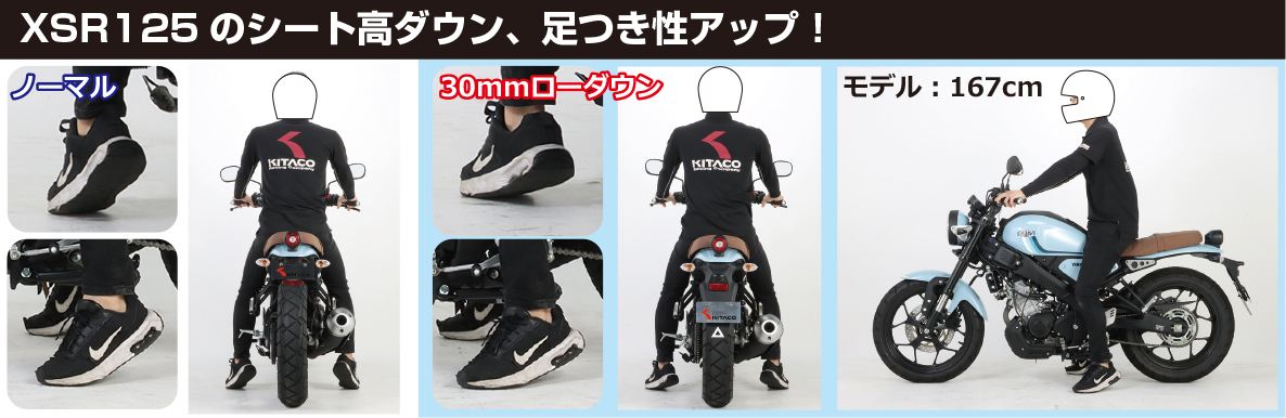ローダウンパック ブラック XSR125