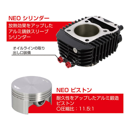 NEO ボアアップキット 181cc グロム モンキー125