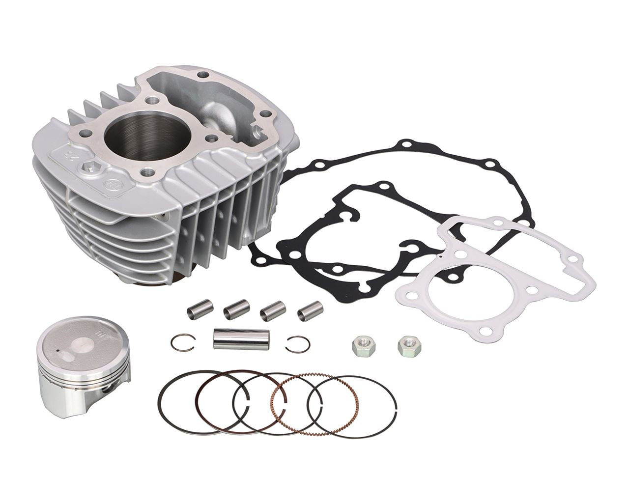 ボアアップキット 124cc LIGHT ハイカムシャフト無・シルバーシリンダー スーパーカブ110 クロスカブ110