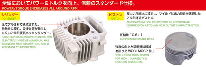 ボアアップキット 124cc NEW STD カム付/メッキシリンダー モンキー/ゴリラ