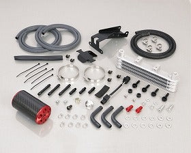 スーパーオイルクーラーキット レッド 3段コア オイルキャッチタンク付 モンキー125