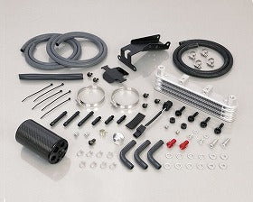 スーパーオイルクーラーキット ブラック 3段コア オイルキャッチタンク付 モンキー125