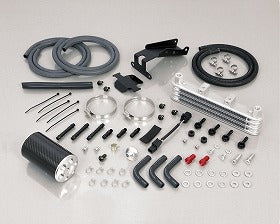 スーパーオイルクーラーキット シルバー 3段コア オイルキャッチタンク付 モンキー125