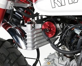 スーパーオイルクーラーキット レッド 5段コア オイルキャッチタンク付 モンキー125
