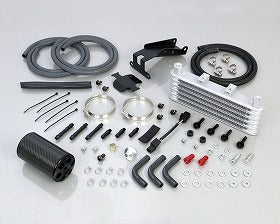 スーパーオイルクーラーキット ブラック 5段コア オイルキャッチタンク付 モンキー125