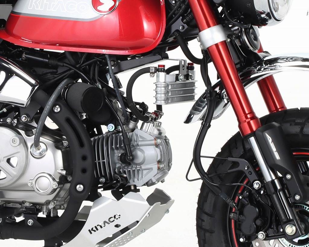 スーパーオイルクーラーキット 3段コア・フレーム下部マウント モンキー125