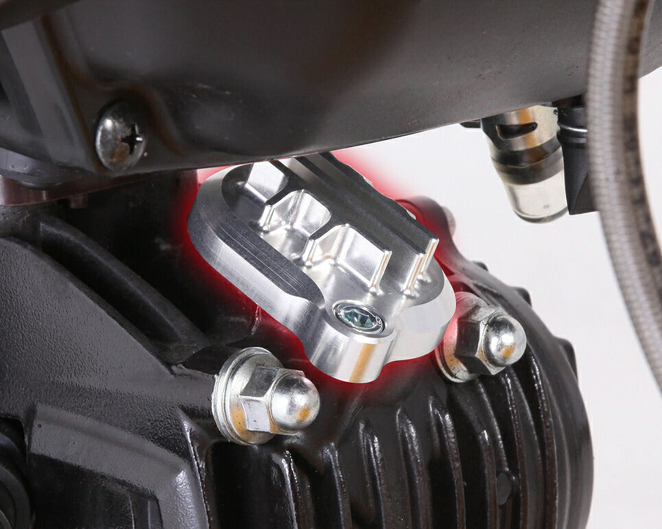 ニュースーパーオイルクーラーキット/3コア T-キャップ シルバー GROM グロム シリンダートリダシ B