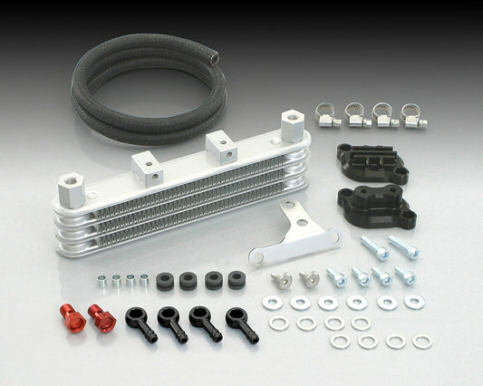 ニュースーパーオイルクーラーキット/3コア GROM グロム クラッチカバーキット B/ブラック