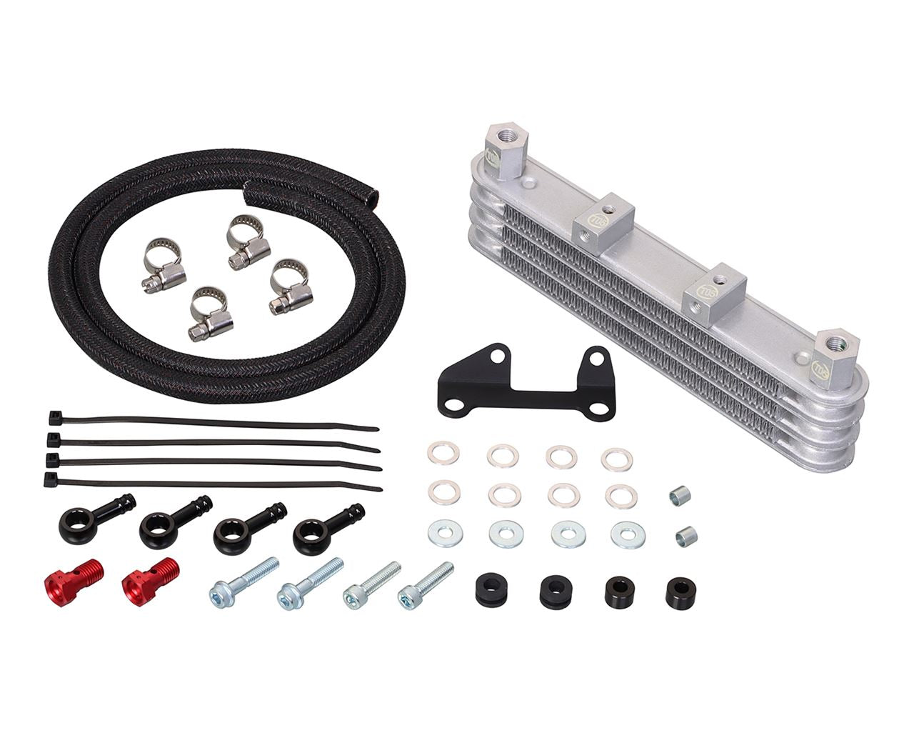 スーパーオイルクーラーキット 145cc対応 3段コア・フレーム下部/シリンダーヘッド下部マウント スーパーカブ110 クロスカブ110