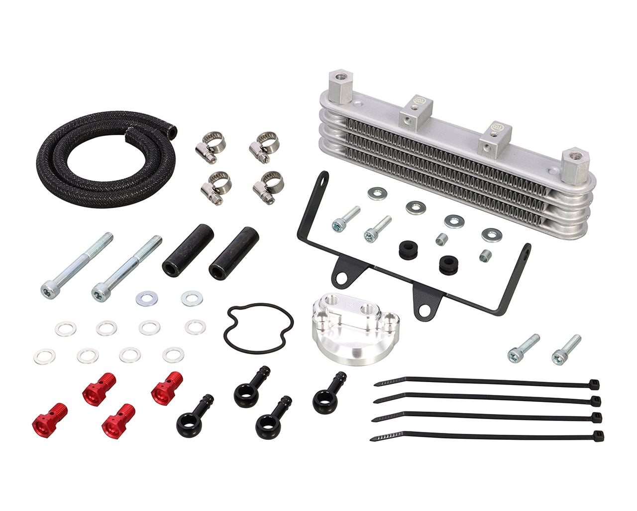 Super Oil Cooler Kit, 3-Stage Core, Frame Lower Mount for CT125 Hunter Cub