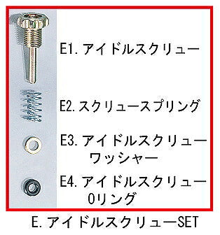 Mikuni VM24 Flat Carburetor Parts Idle Screw Set