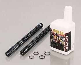 Front Fork Inner Spring & Fork Oil Set 7.0N (Identification paint: Blue) + Hard (#320) Oil for Monkey 125