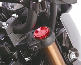 フロントフォークキャップカバー レッド Z125