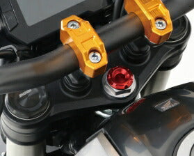 ステムナットキャップ レッドアルマイト 1個入 ホンダ CB125R CB250R