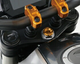 ステムナットキャップ ゴールドアルマイト 1個入 ホンダ CB125R CB250R
