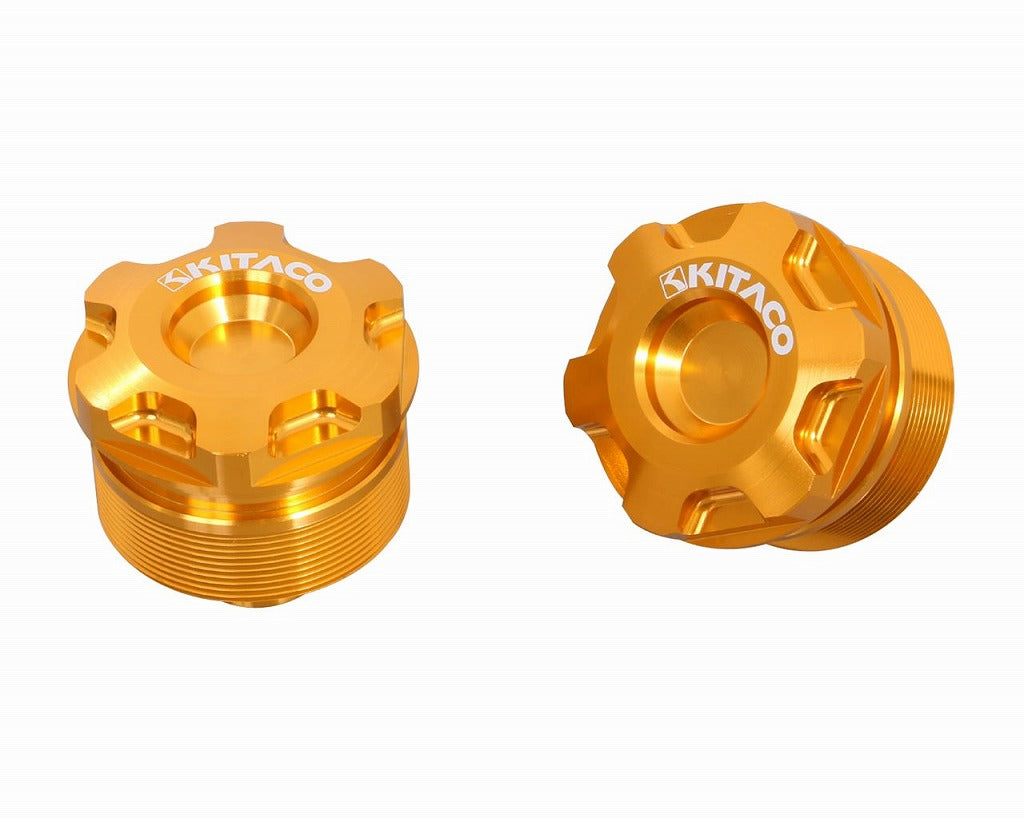 フロントフォークトップボルトセット ホンダ/タイプ1 ゴールド 2個入 モンキー125 ダックス125 グロム