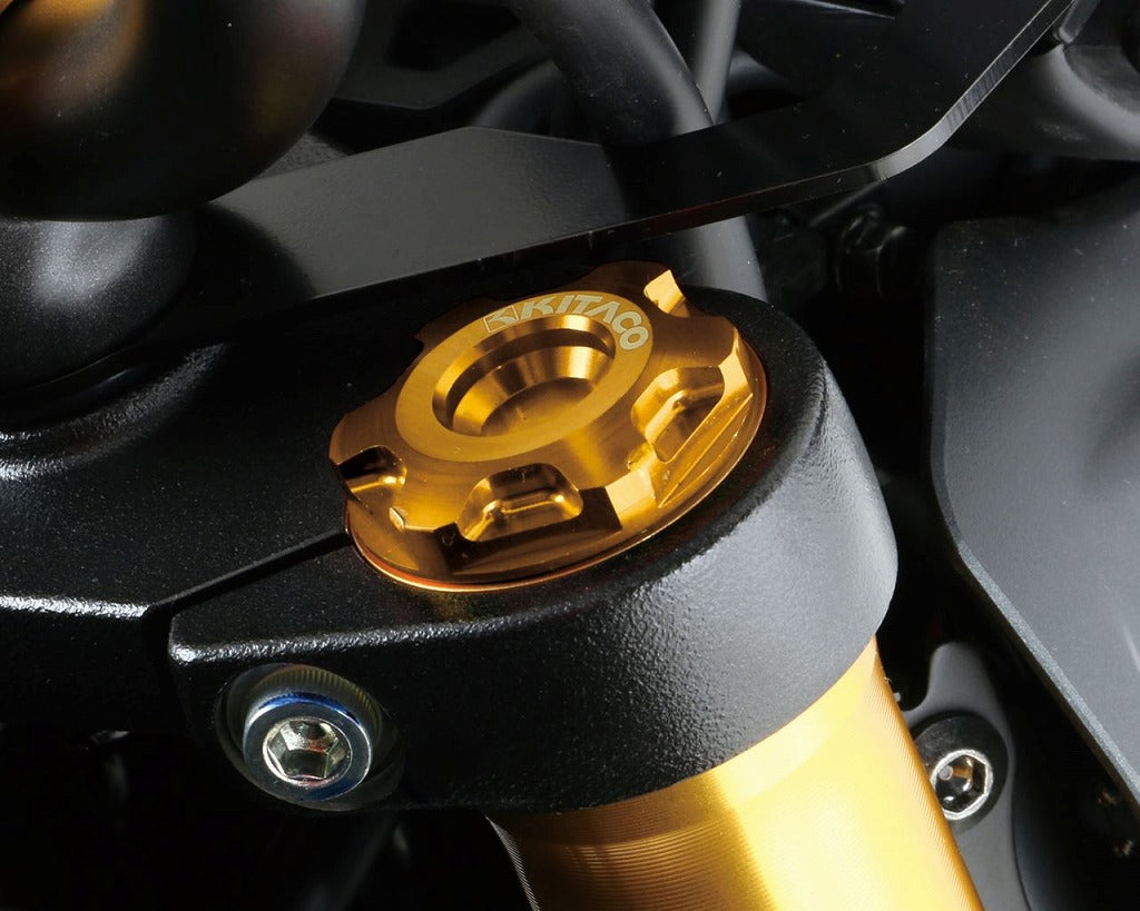 フロントフォークトップボルトセット ホンダ/タイプ1 ゴールド 2個入 モンキー125 ダックス125 グロム