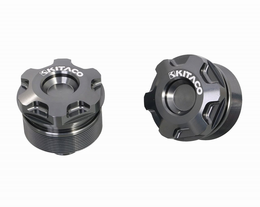 フロントフォークトップボルトセット ホンダ/タイプ1 ガンメタリック 2個入 モンキー125 ダックス125 グロム