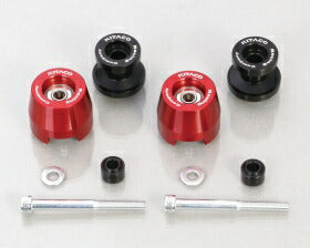 Spinner Bar End Caps, Red Anodized, Left and Right Set for Honda Monkey 125 GROM