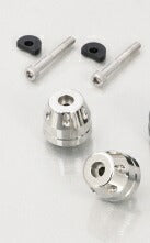 Handlebar end caps, polished finish, 1 set for left and right, Honda Super Cub C125