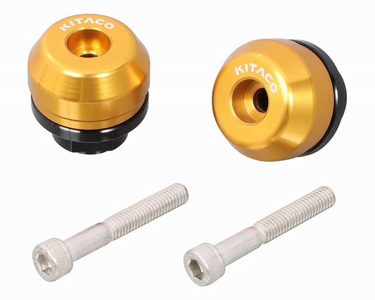 バーエンドキャップ ゴールド φ31×21mm 左右1セット クロスカブ110 ダックス125 スーパーカブC125 CT125ハンターカブ