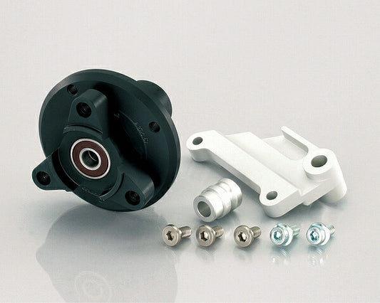 フロントディスクハブ+サポート タイプX φ27フォーク173mmピッチ オフセットホイール用 ブラック