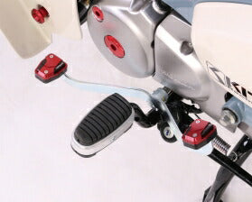 チェンジフット ペダル前後一式1セット ブラック/レッド スーパーカブC125