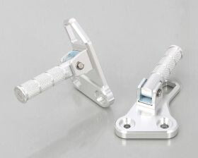 Pillion Footrest Silver φ22.2×75mm Super Cub C125 1 set (left and right)