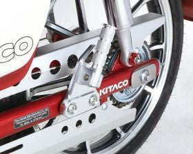 Pillion Footrest Silver φ22.2×75mm Super Cub C125 1 set (left and right)