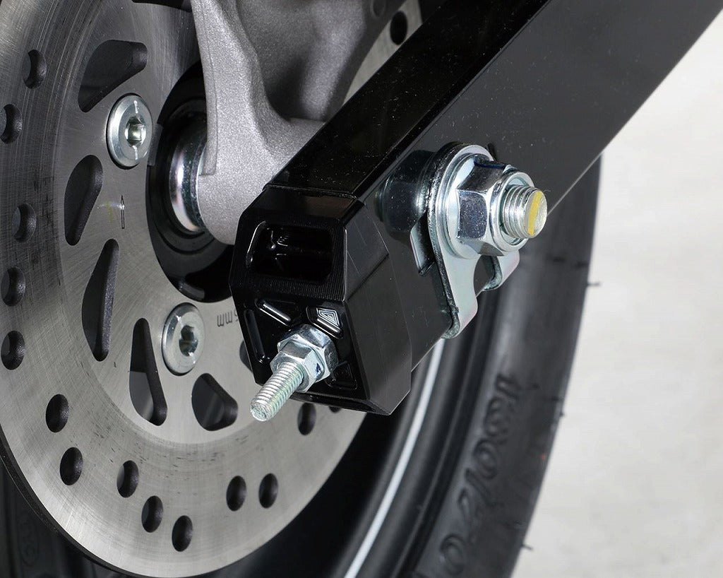 チェーンアジャスターキャップ ブラック 左右1セット ダックス125 グロム