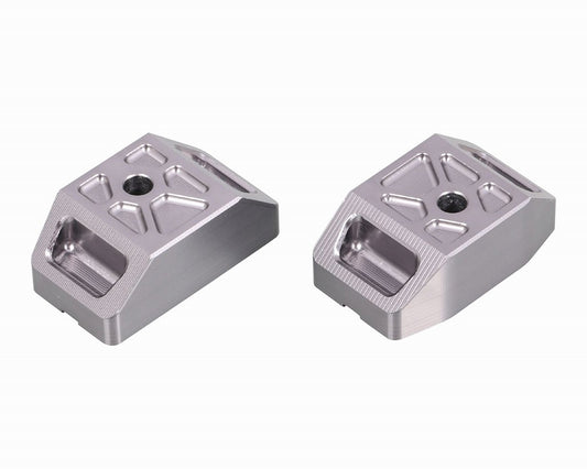 Chain Adjuster Caps Gunmetal Left and Right Set for DAX125 GROM