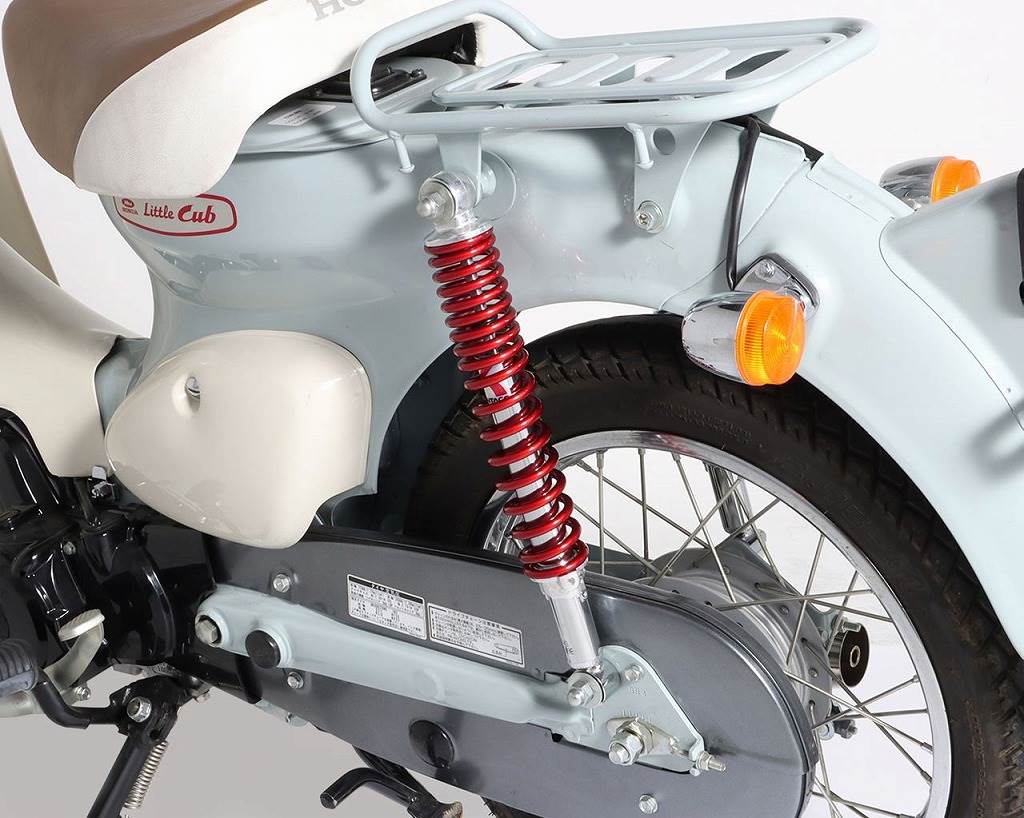 ショックアブソーバー メタリックレッド リトルカブ スーパーカブ/50/70/90/110 2本(1セット)