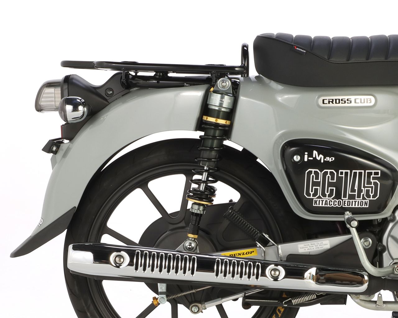 KITACO×GEARS Shock Absorber Rear Shock Gun Metallic/Black 1 Set Cross Cub 110 Light JA45 JA60 JA79