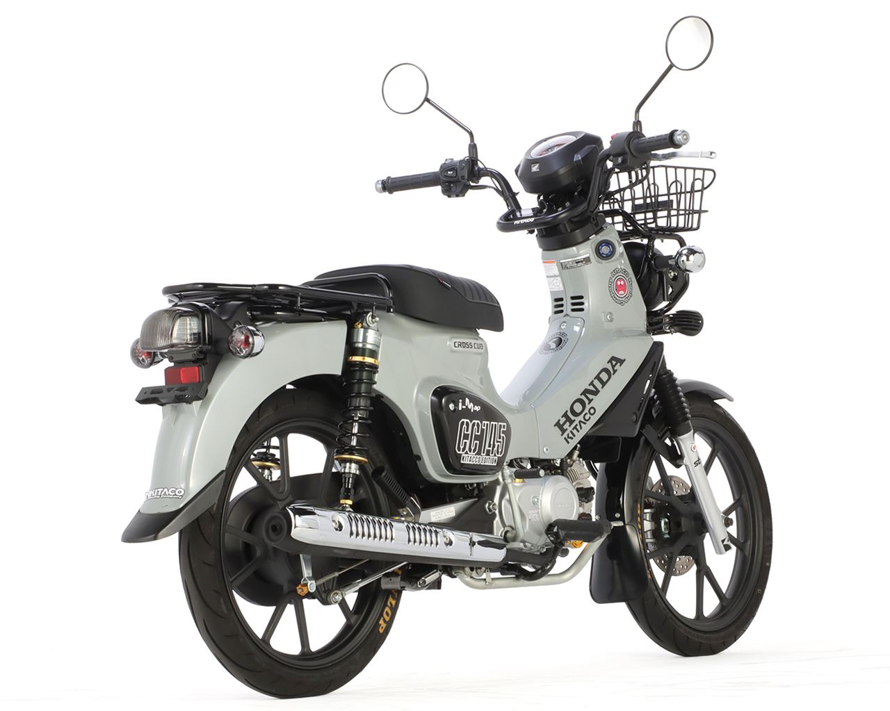 KITACO×GEARS Shock Absorber Rear Shock Gun Metallic/Black 1 Set Cross Cub 110 Light JA45 JA60 JA79