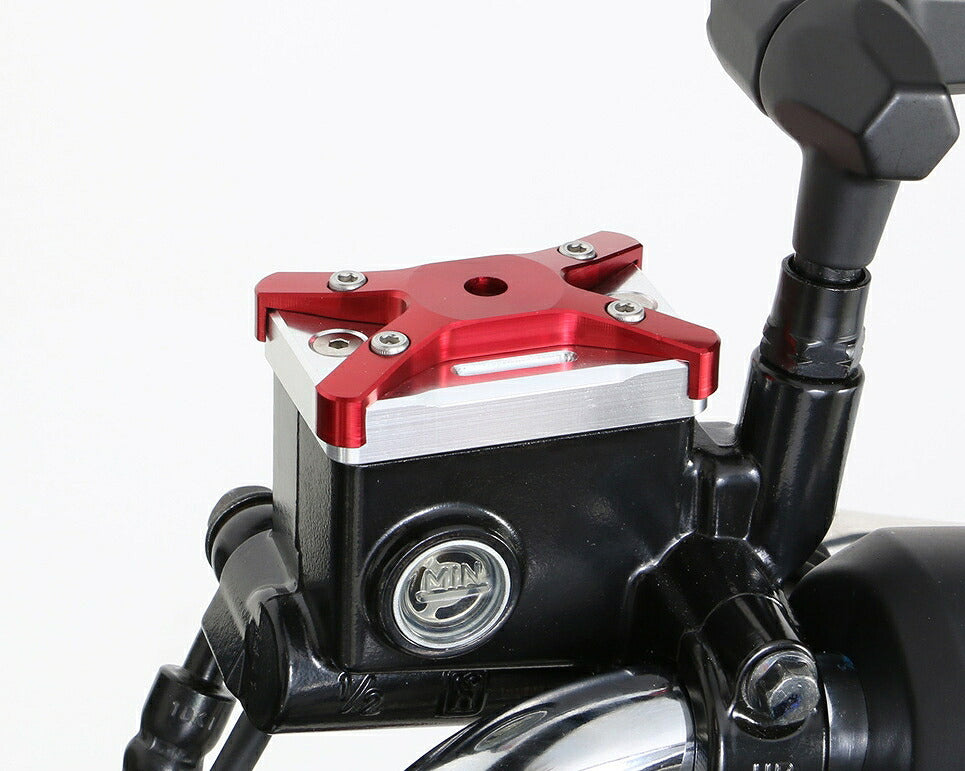 マスターシリンダーキャップ タイプ1/P44.9 シルバー\U0026レッド