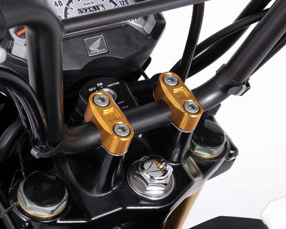 Handle Upper Holder, Gold, 2-piece set, Universal (for φ22.2 handlebars)