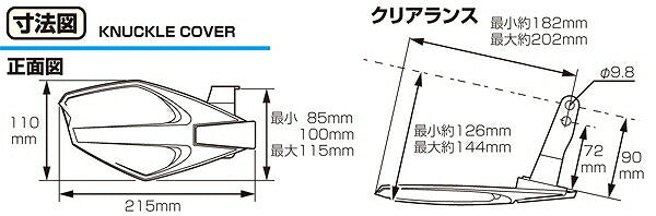 ナックルカバー ブラック DIO110