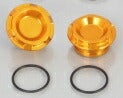 Frame Cap Set, Gold Anodized, Honda CB125R