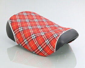 Tuck Roll Seat Plaid Pattern/White Piping for Monkey 125