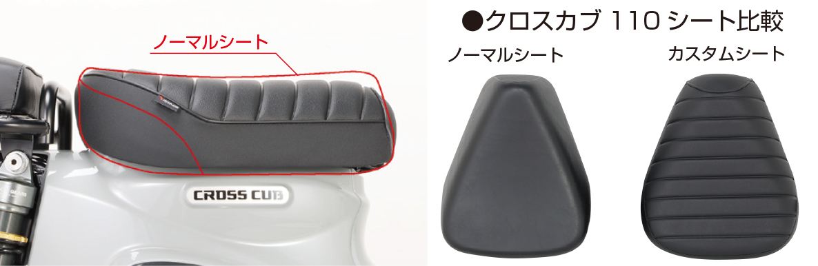 カスタムシート 1個 スーパーカブ50 クロスカブ50 スーパーカブ110