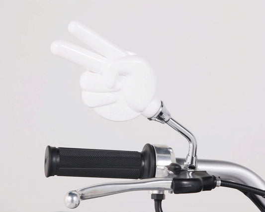 ジャンケンミラー(チョキ) 右側 ホワイト φ68 1本 汎用