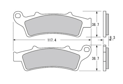 SBS Brake Pads E159 APRILIA
