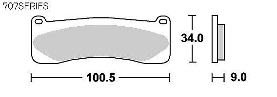 SBSブレーキパッド 707シリーズ RST(レーシングシンター フロント専用) APレーシングキャリパー 4466/4477