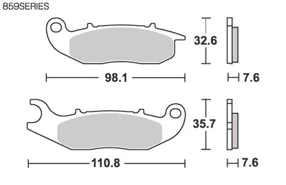 SBS Brake Pads 859SI CRF250L