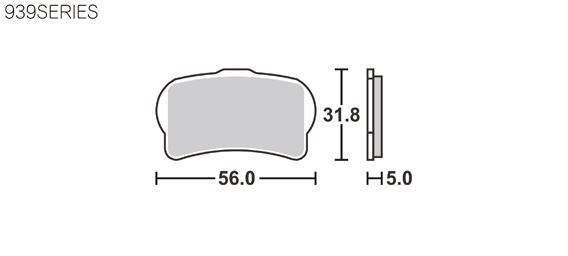 SBSブレーキパッド 939RSI モンテスタホンダ